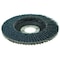 Weiler 4-1/2" Tiger Paw Abrasive Flap Disc, Conical (TY29), 36Z, 7/8" 51118 - alternate 1